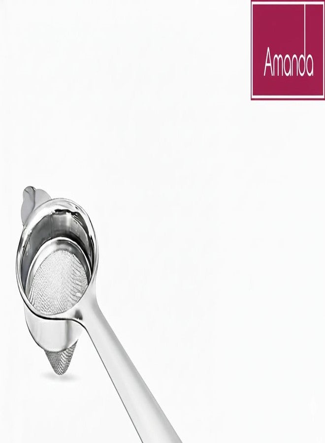 Amanda Nexa Stainless Steel Tea Strainer Set of 3 | 304 Mesh Filter for Chai/Coffee/Milk/Juice | Heavy-Duty | Long Handle Chhalni/Channi for Kitchen Use | Easy to Clean, Durable Mesh - Image 4